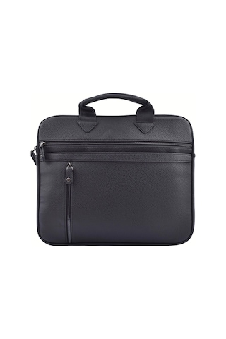 Unisex 13.3" İnç Deri Evrak El Ve Omuz Çantası 8683255013364 Siyah