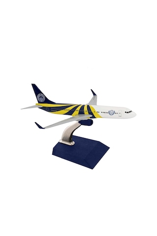 Zekupp Boeing 737-800 1/250 Ölçek Fenerbahçe Lisanslı Sarı Lacivert Tasarım Maket Uçak