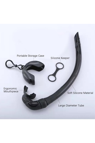 Neevoyu Silikon Katlanabilir Yetişkin Sıvı Solunum Borusu - Mor, 415mm Uzunluk, 90mm Çap, Taşıma Kutuğu İçerir Mor