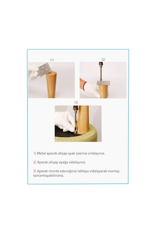 Tsmpapel Ahşap Masa Ayağı-Kütük Masa- Sehpa İçin 4'Lü Set