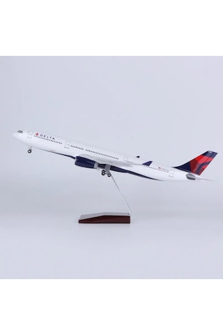 Delta Airlines A330 Yolcu Uçağı Model Uçak 1/80 Ölçek 47cm