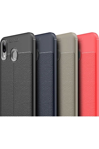 Samsung Uyumlu Galaxy M20 Kilif Deri Tarzi Niss Silikon Case 389468189