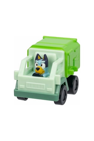 Blueyplus Figürlü Mini Çöp Kamyonu Serbest Tekerlek Dayanıklı Eğlenceli Okul Öncesi Oyuncak - 8 Cm Sünger Bob