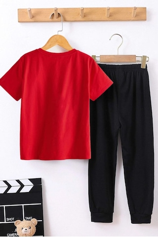 Çocuk Michelangelo Alt - Üst Eşofman Takımı Kırmızı