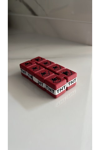Piksel Blok Tasarımlı 3d Baskı Stres Küpü / Fidget Cube / Oyuncak Piksel Blok Tasarımlı 3d Baskı Stres Küpü / Fidget Cube / Oyuncak