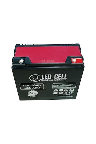 Leo-cell 12V 26Ah Japon Teknolojisi 7 Kg Elektrikli Motorsiklet Aküsü