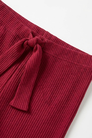 Joy Kids Kız Çocuk Ribana Kumaş Desenli-desensiz Organik Pijama 3 Adet Çok Renkli Bordo