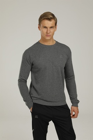 Kinetix Sn90 Basıc C-neck Sweatsh Gri Erkek Sweatshirt