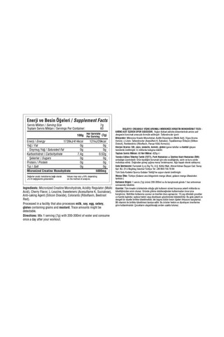 Bigjoy Sports Kreatin Creabig Creatine 420gr 60 Servis Vişne Monohydrat