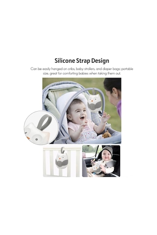 Geeroyoo Bt0179 Bebek Uyku Makinesi: Beyaz Gürültü Ve Ninnilerle Rahat Uyku, Taşınabilir Ve Ayarlanabilir Ses, Pil İle Çalışır