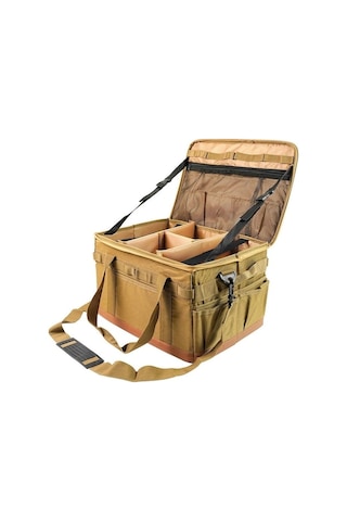 Ebitda Taşınabilir Fermuar Kamp Çantası - Anti-çarpışma Soba Tencere Taşıma Çantası - Renk Haki Haki