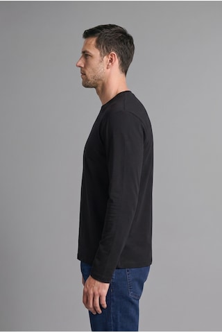 Defacto %100 Pamuk Regular Fit Bisiklet Yaka Kontrast Detaylı Uzun Kollu Basic Tişört H8358ax26aubk81 Siyah-bk81