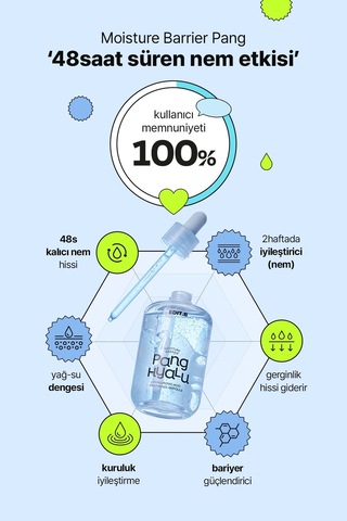 Editb Hyalüronik Asit ve Pantenol İçeren Cilt Bariyer Onarımını Destekleyen Nemlendirici Ampul 100 ML
