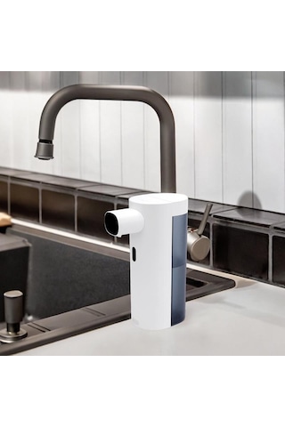 Homyl Otomatik Temizleme Sabun Makinesi Sıvı Sabunluk Duvara Beyaz Diğer