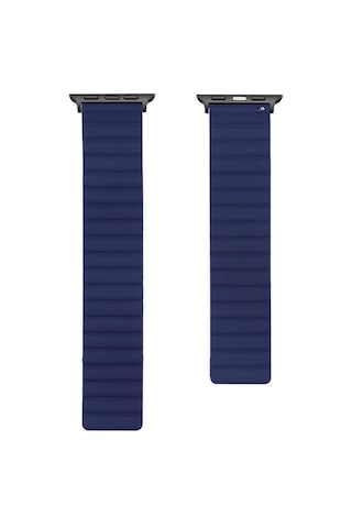 Ekılıf - Apple Uyumlu  Watch Ultra 49mm - Kordon Strap Kayış Krd-52 - Gri-turuncu