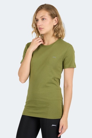 Slazenger Kornelı I Kadın Slim Fit Haki Tişört Haki