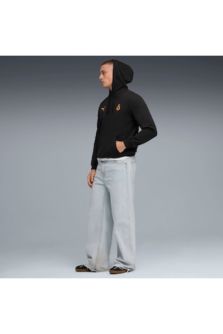 Puma Galatasaray Ftblessentıals Erkek Kapüşonlu Sweatshırt 782908 11 Siyah