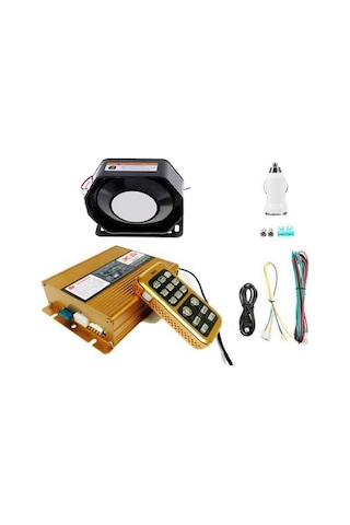 Profesyonel Siren 200 W Uzaktan Kumandalı Megafonlu Konuşmalı N11.362