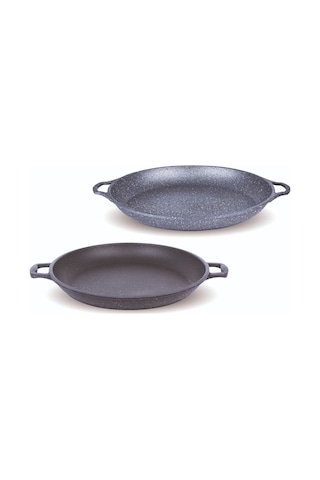 Fms Döküm Kavurma Tenceresi Çift Kulplu 36cm Gri - G3021grı Gri