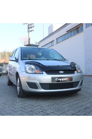 Ford Fiesta Ön Kaput Koruyucu Rüzgarlık 4mm Akrilik Abs Piano Black 2002-2008