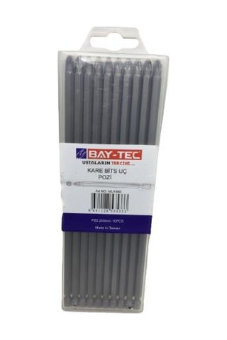 Bay-tec Mu1960 Pz2 x 2000 MM Kare Bits Uç Pozi 10 Parça