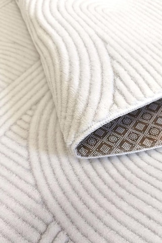 Yumuşak Dokulu İskandinav Dekoratif Kaymaz Taban Yıkanabilir Yolluk Antre Hol Halısı Salon Halısı Beyaz