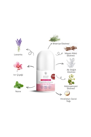 Alls Biocosmetics Prebiyotik Kadın Roll-On Deodorant 75 ML