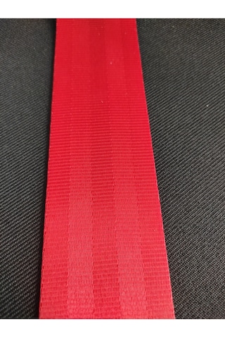 Renkli Emniyet Kemeri Kolonlu 6 Metre 2 Kemer İçin Kan Kırmızı