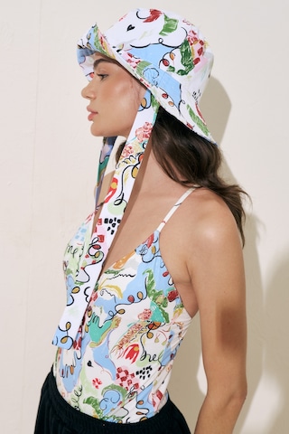 Bağlamalı Bucket Şapka Summer Summer