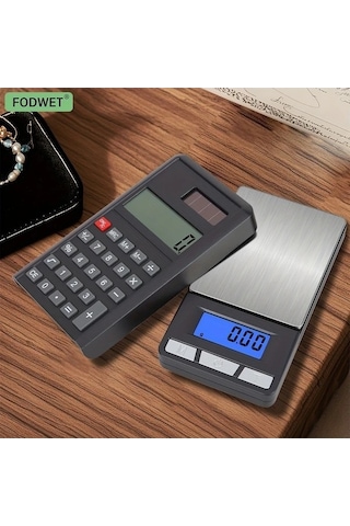 Fastbuy Wangxi Siyah 200g Fodwet Yüksek Hassasiyetli 0.01g Tartı Takı Ölçer Hesap Makinesi Tare Fonksiyonu Siyah