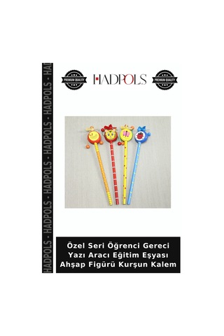 Özel Seri Öğrenci Gereci Yazı Aracı Eğitim Eşyası Ahşap Figürü Kurşun Kalem