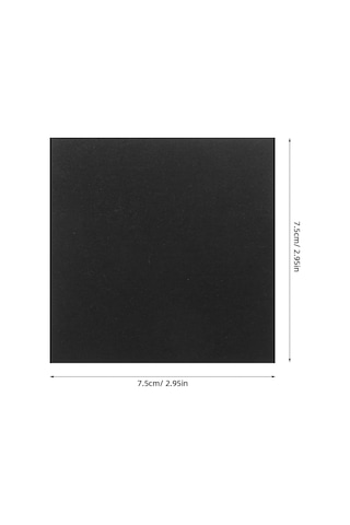 Yapışkanlı Not Kağıdı 75X75 Mm.Siyah Renk 100 Ypr.(2 adet)