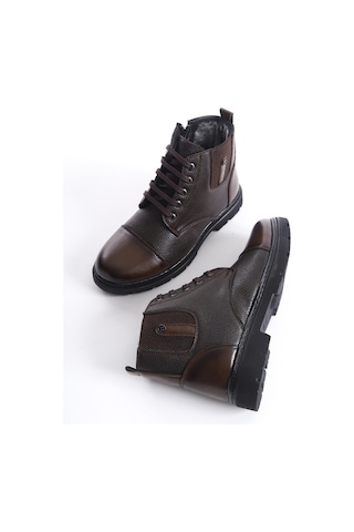 Garantili Darko Soğuk Geçirmez Kürklü Çocuk Bot Kahverengi