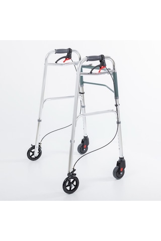 Comfort Tage Frenli Yürüteç 4 Tekerlekli Katlanır Walker Hasta Yürüteci A-1022 Walker