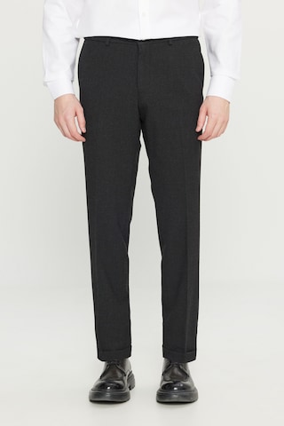 Altınyıldız Classıcs Erkek Sıyah Slim Fit Dar Kesim Gofre Desenli Beli Gizli Lastikli Yan Cep Klasik Pantolon Siyah
