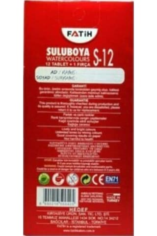 Sulu Boya - 12'li Diğer