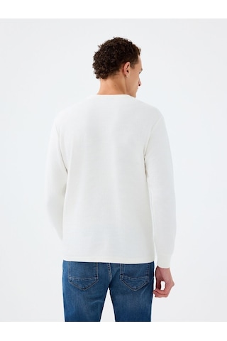 LOFT Regular Fit Erkek Tshirt U.kol Lf2034194 Q1.v1 Beyaz
