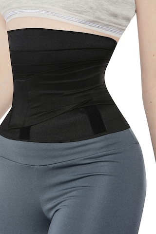 Nbb Kadın Siyah Unisex Sarma Bel Korsesi Siyah