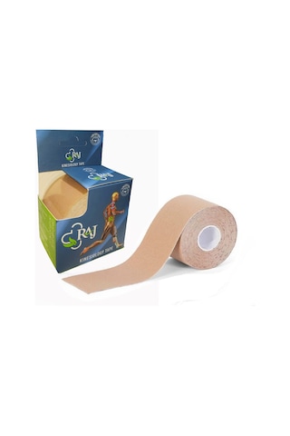 Raj Kinesio Tape  Sporcu Bandı Bej 5 M x 5 CM