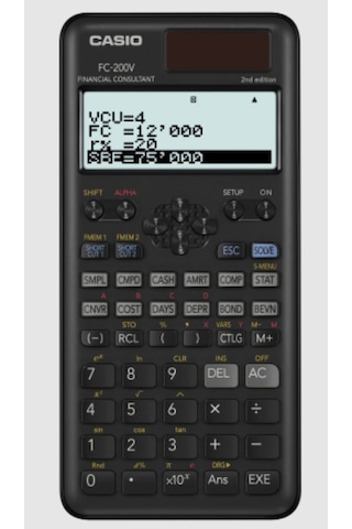 Casio FC-200V 2nd Edition Finansal Hesap Makinesi