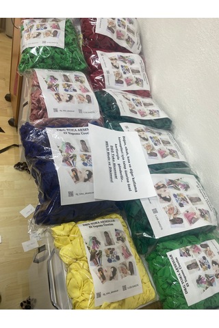 Simit Toka Saten Kırmızı L Toptan 50'li Paket