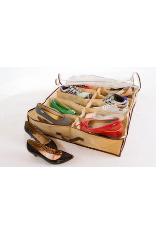 Shoes Under Portatif Ayakkabı Saklama Hurcu Çok Renkli