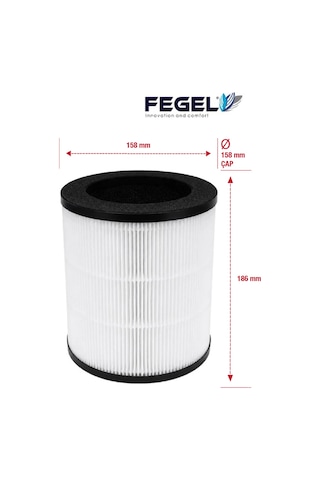 Fegel FG-M03N H13 HEPA Hava Temizleyici Yedek Filtre