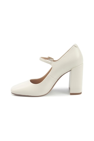 Nine West Edgar 5pr Kırık Beyaz Kadın Topuklu Ayakkabı 000000000102012084 Beyaz