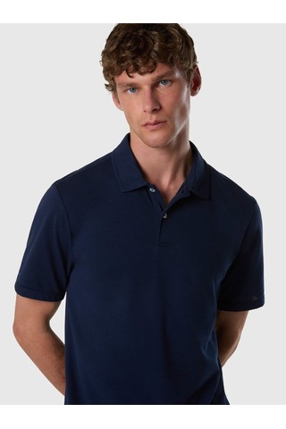 North Sails Kısa Kollu Pamuklu Erkek Polo Yaka T-shirt-33491 Lacivert
