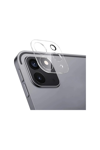 Forzacase Apple Uyumlu iPad  Pro 11 2024 İle Kamera Lens Koruyucu Cam Filmi - Fc378 Renksiz