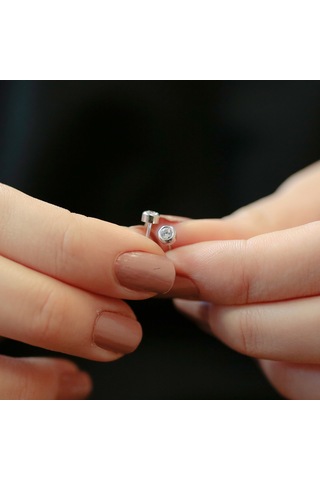 Lova 0.20 Karat Pırlanta Tektaş Küpe - 3040018