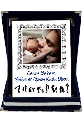 Canım Babam Babalar Günü Hediyesi Fotoğraflı Plaket