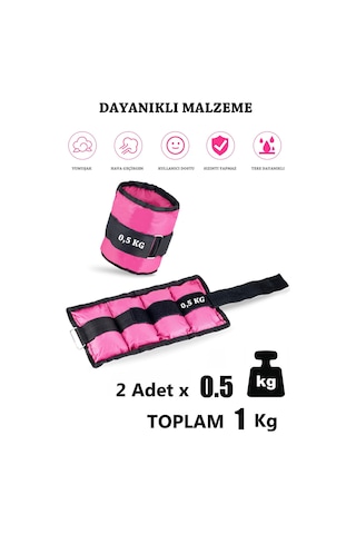 0,5 Kg Fuşya Deluxe Comfort El Ayak Ağırlığı Fuşya