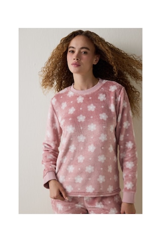 Penti Pembe Pretty Daisies Uzun Kollu Termal Etkili Pijama Takımı